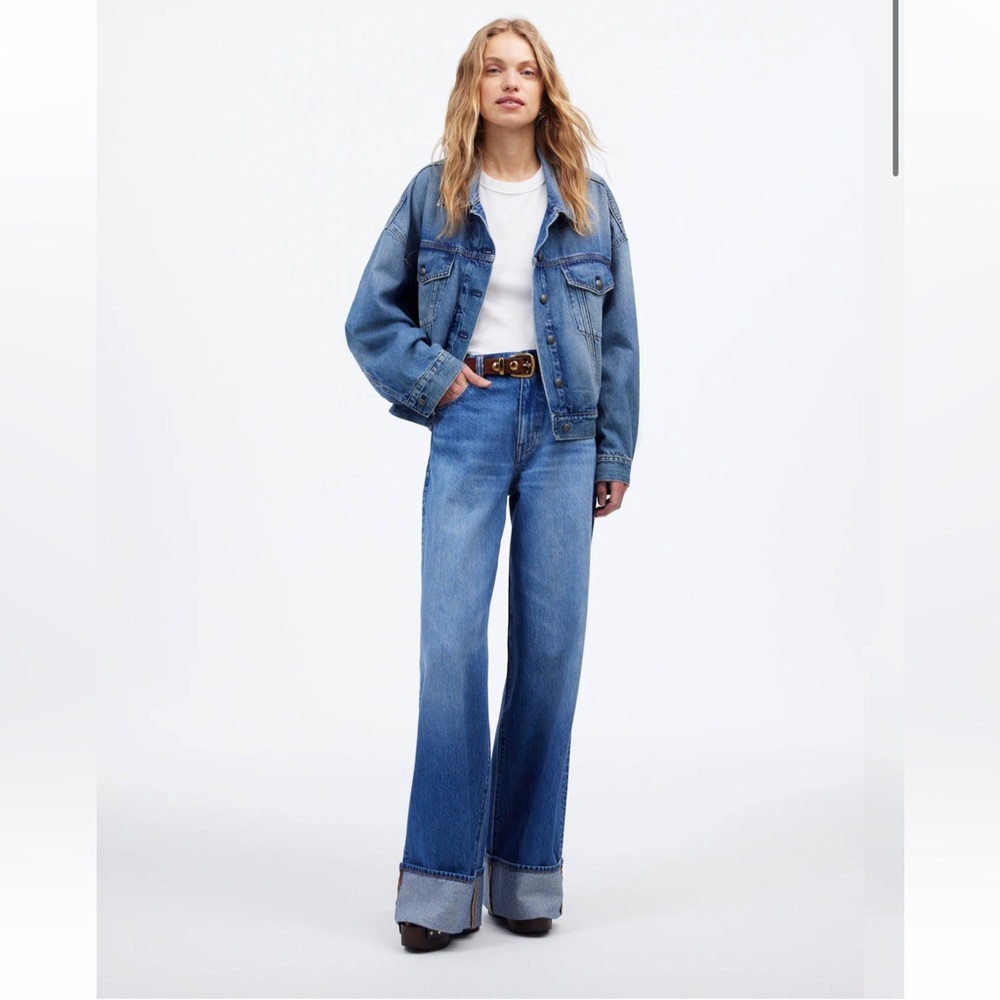 Madewell Superwide-Leg Jeans in Fannin Wash NWT